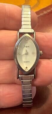 VTG Women's Silver Tone Sheffield Quartz Watch, Expansion Band